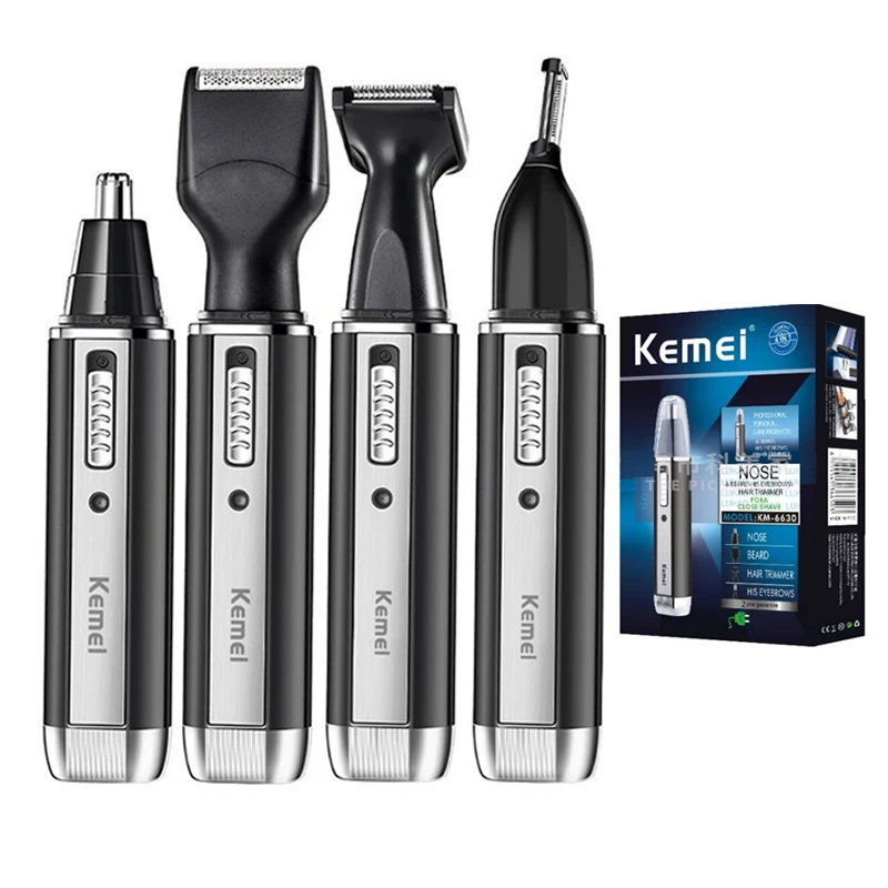 Men'S Grooming Nose And Ear - Kemei tondeuse électrique tout-en-un rechargeable pour