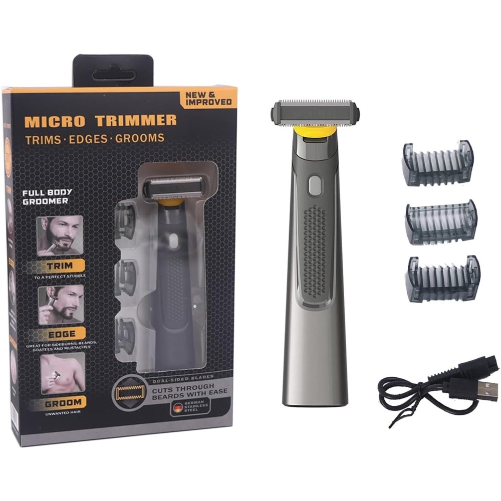 Men'S Grooming Razor Kit - Rasoir électrique portatif pour hommes, kit
