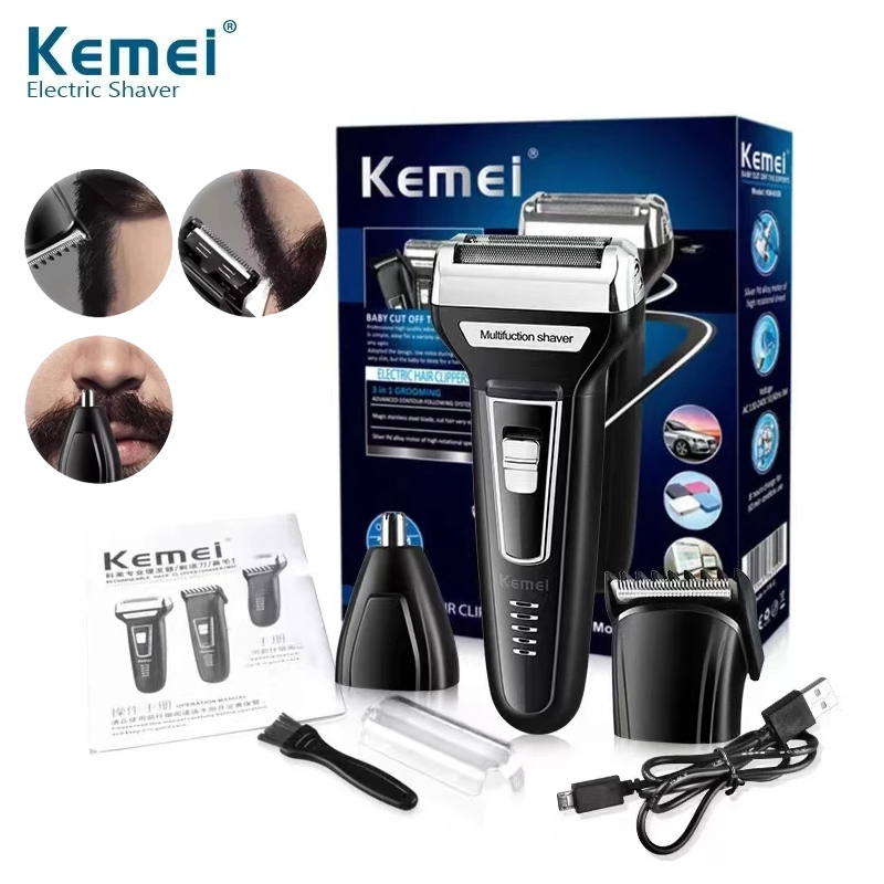 Mens Grooming Box - Kemei multi-fonctionnel étanche 3 en 1