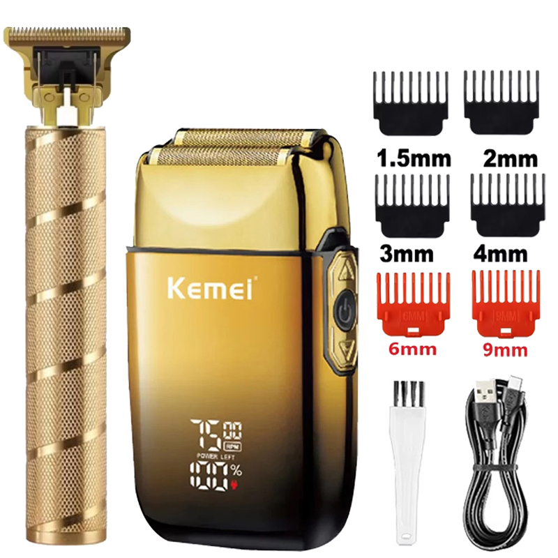 Mens Grooming Box - Tondeuse à cheveux Kemei KM-TX10 T9,