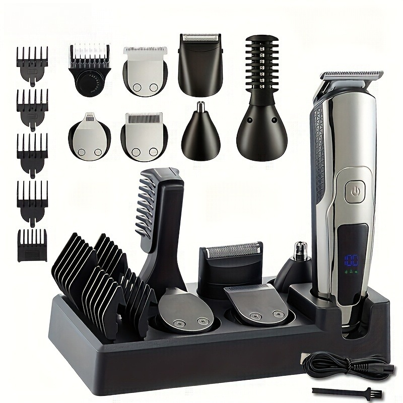 Men Grooming Home - Tondeuse à barbe électrique 6 en