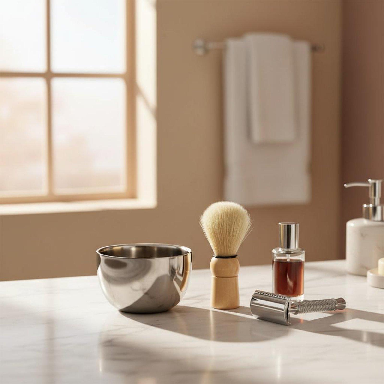 Bol à mousse à raser en métal  - Men Grooming Home avis et prix